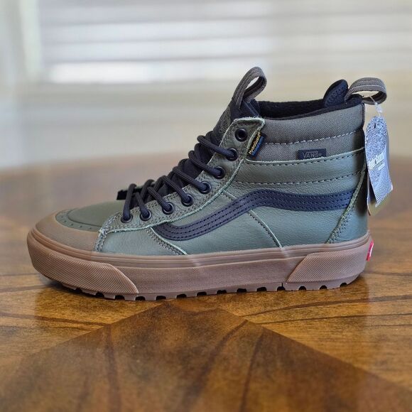 Vans Ultracush Sk-8 Hi MTE Waterproof Shoes Women's 9.5 Green Gum Insulated New - Picture 7 of 16